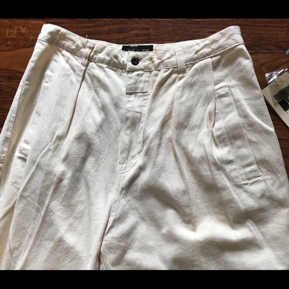 NWT VTG 90s UnionBay Super High Waisted Baggy Silhouette Tapered Leg Pants Sz 16 - Picture 6 of 11